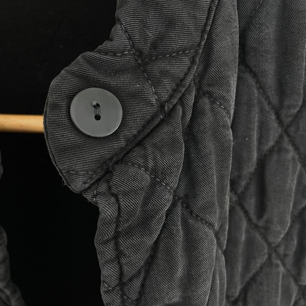 Cut Loose | Quilted Lightweight Puffer Vest Charcoal Gray Black USA Made S - Picture 7 of 12